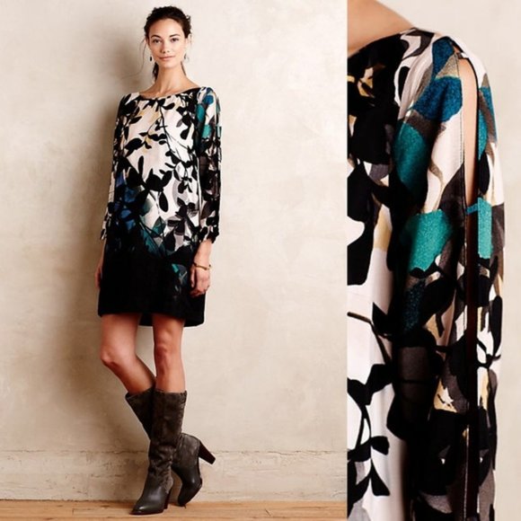 Anthropologie Maeve Shadowed Garden Dress - Picture 1 of 6